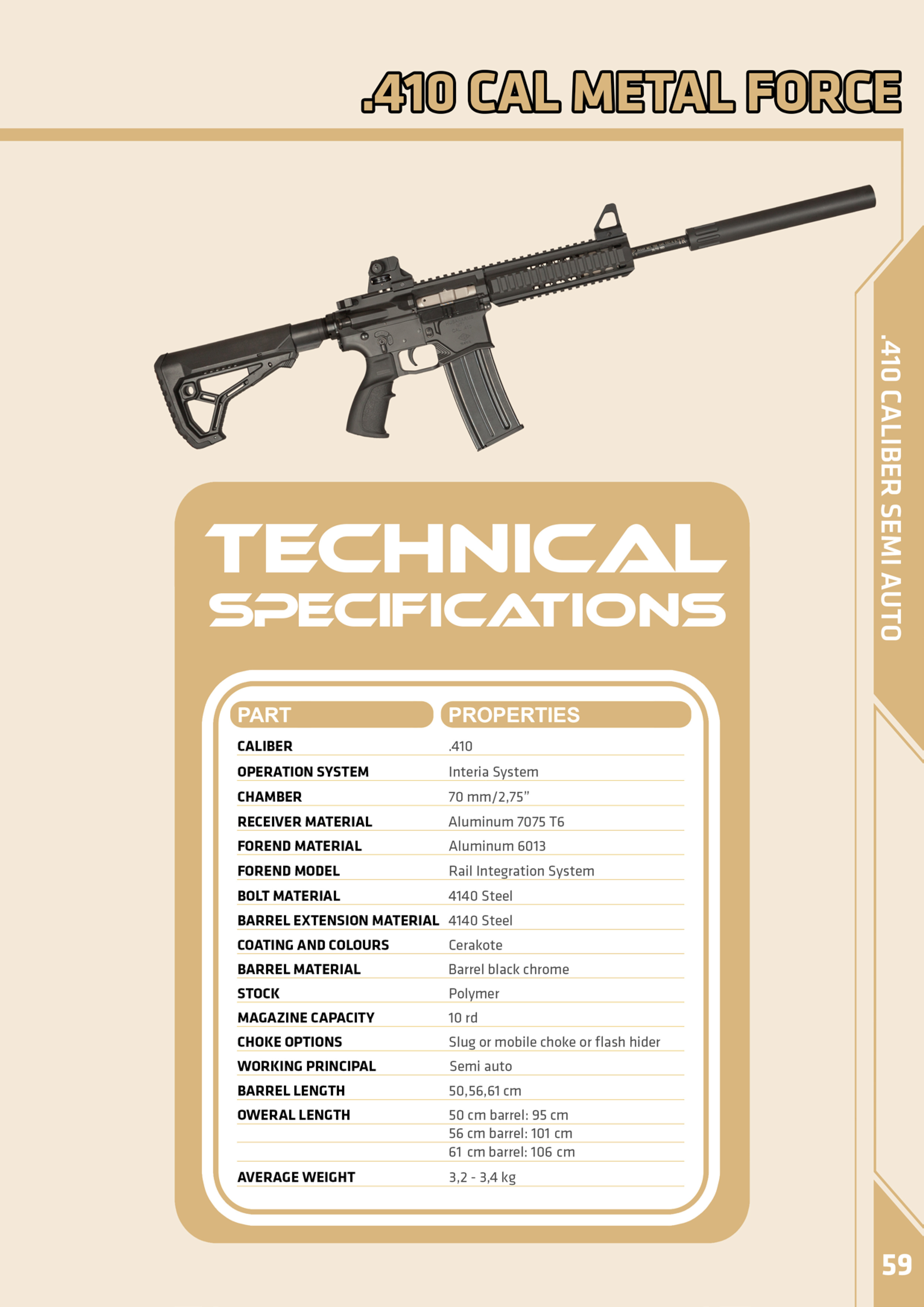 410 CAL. METAL FORCE