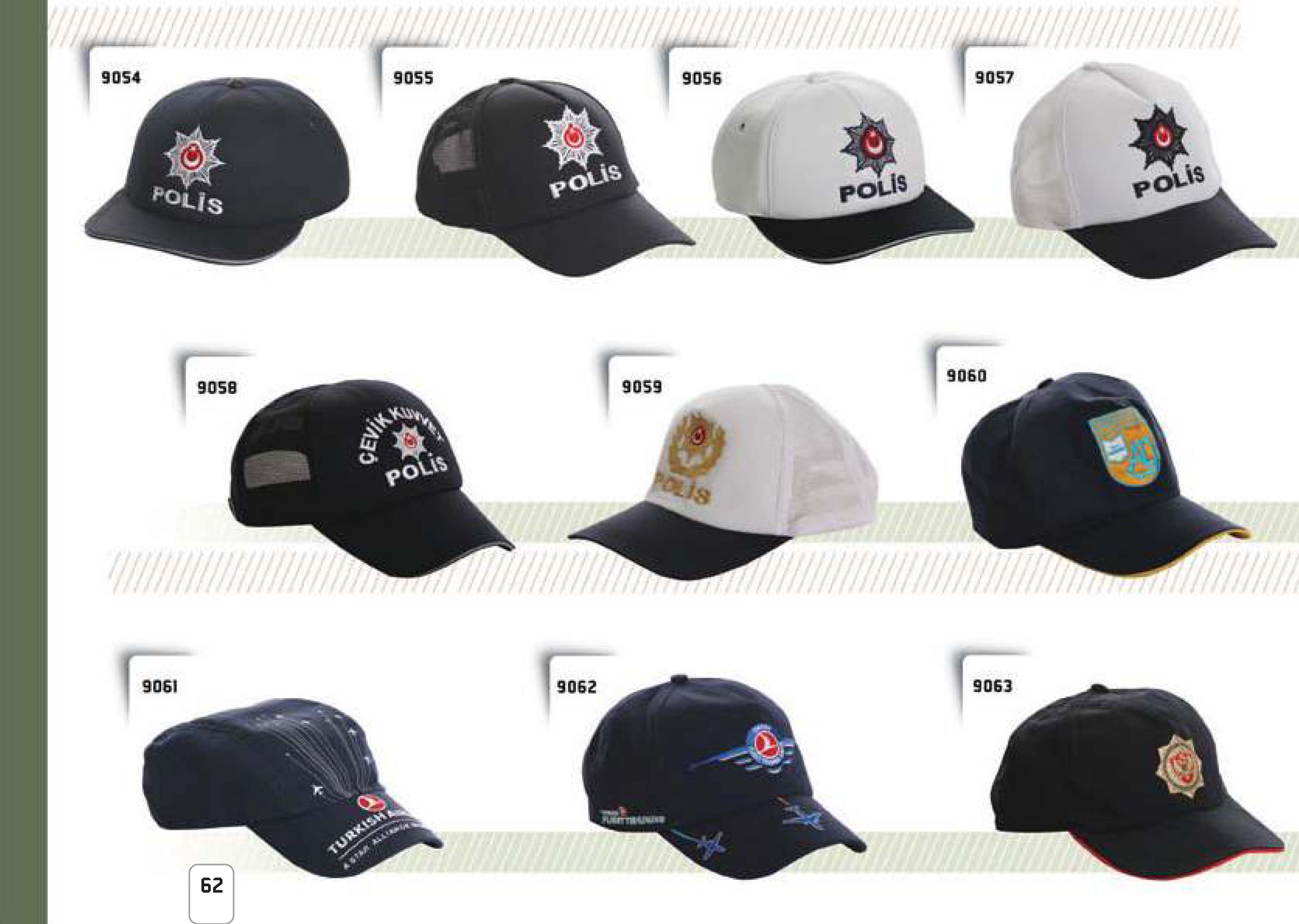 POLİS ŞAPKALARI