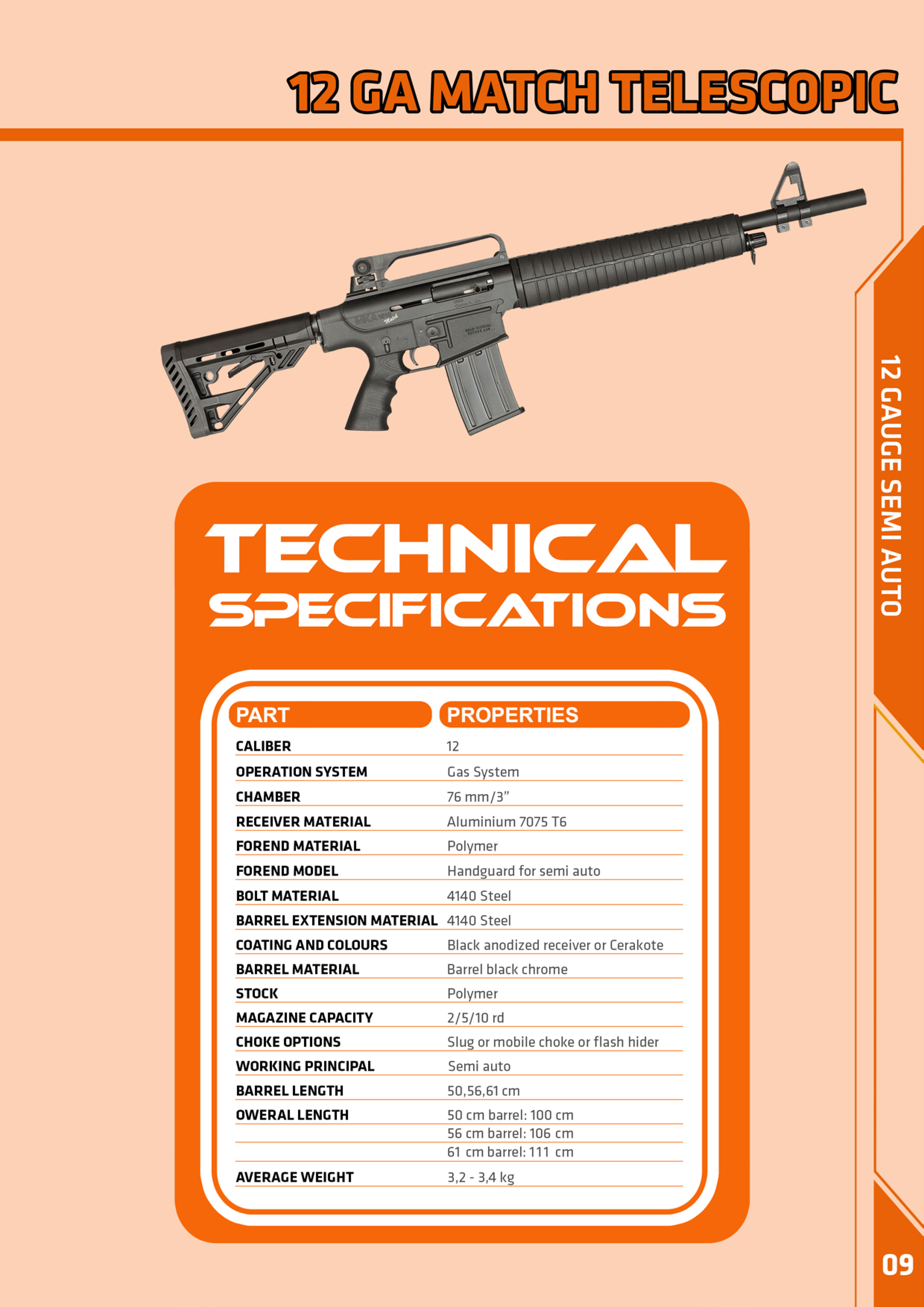 12 GA MATCH TELESCOPIC